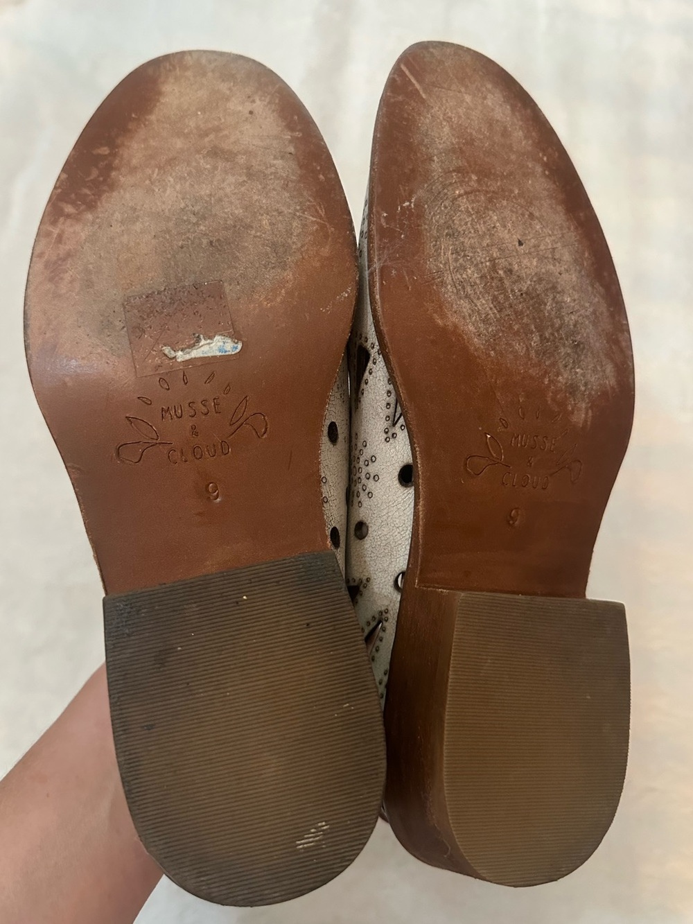 Musse & Cloud x Anthropologie Coolise Distressed Leather Ankle Booties 9 - Picture 10 of 11